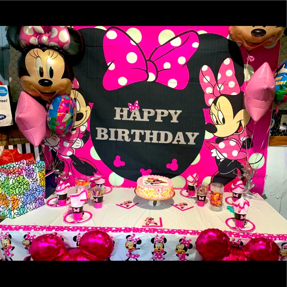 Minnie mouse birthday Backdrop